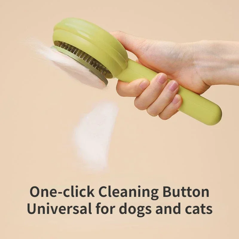 Pet Comb One-Key Hair Removal Cleaning Brush Magic Massage Grooming Needle Scratcher for Cat Dog Cleaning Care Supplies