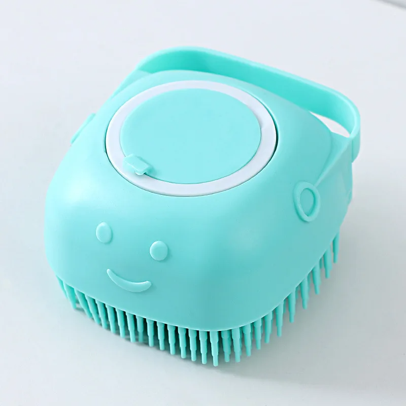 Pet Bathing Brush Soft Silicone Massager Shower Gel Bathing Dog Grooming,