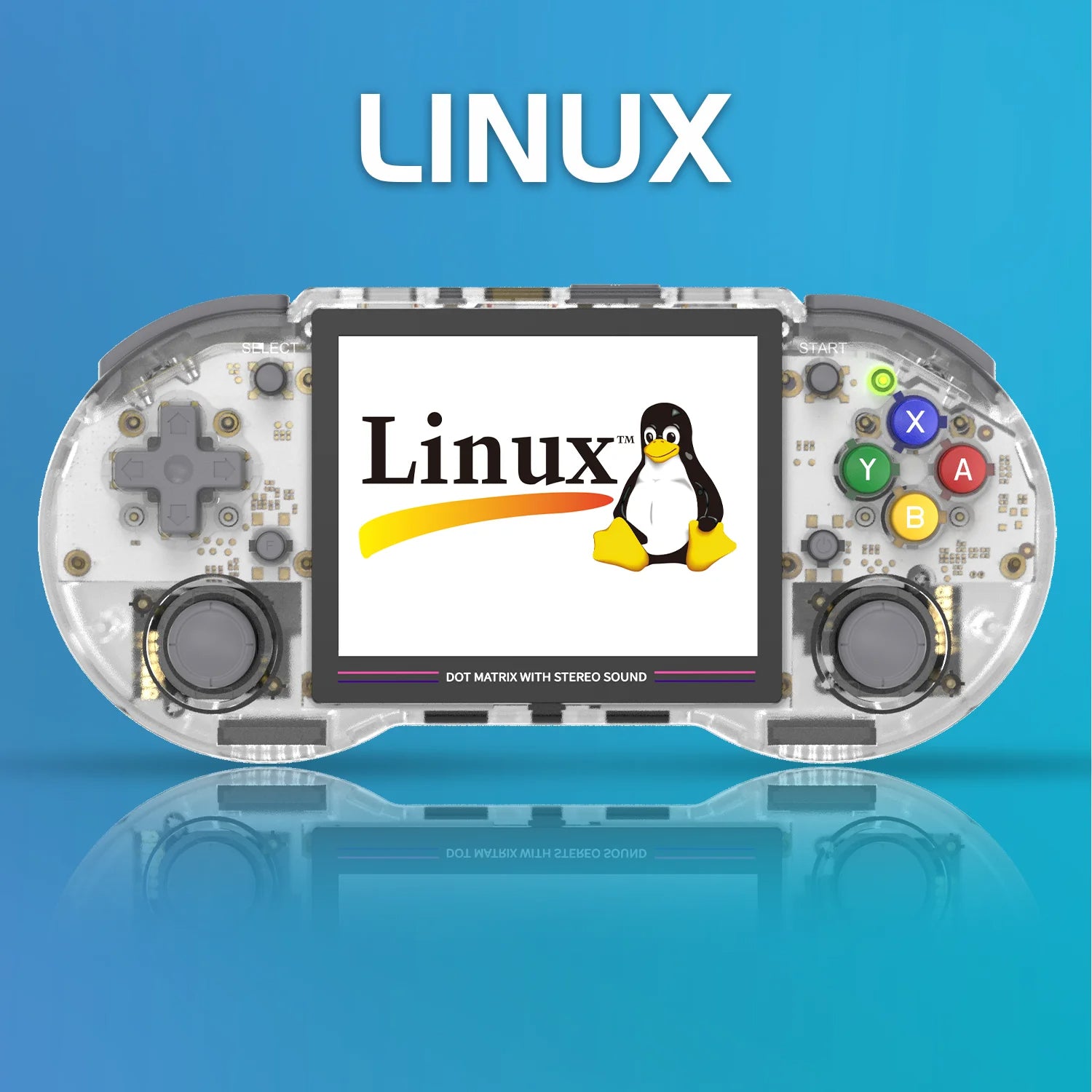 RG353PS Handheld Console Linux System 3.5-inch IPS Screen Retro Game Player compatible with HDMI