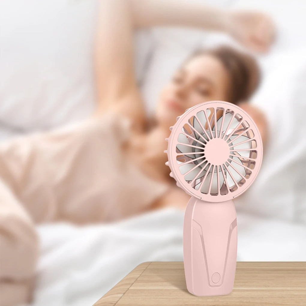 Noise Free Rechargeable Mini Fan For Silent Cooling Experience Lightweight Portable Fan,