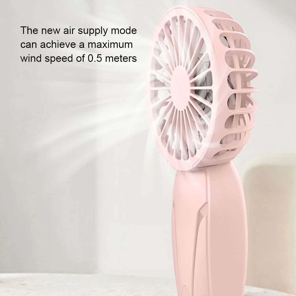 Noise Free Rechargeable Mini Fan For Silent Cooling Experience Lightweight Portable Fan,