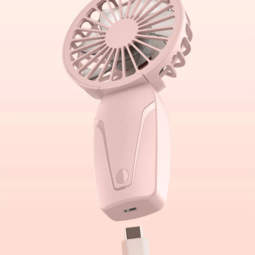 Noise Free Rechargeable Mini Fan For Silent Cooling Experience Lightweight Portable Fan,