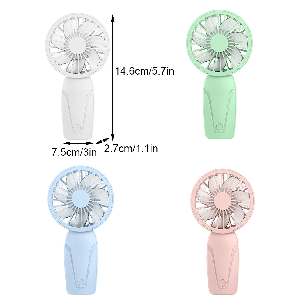 Noise Free Rechargeable Mini Fan For Silent Cooling Experience Lightweight Portable Fan,