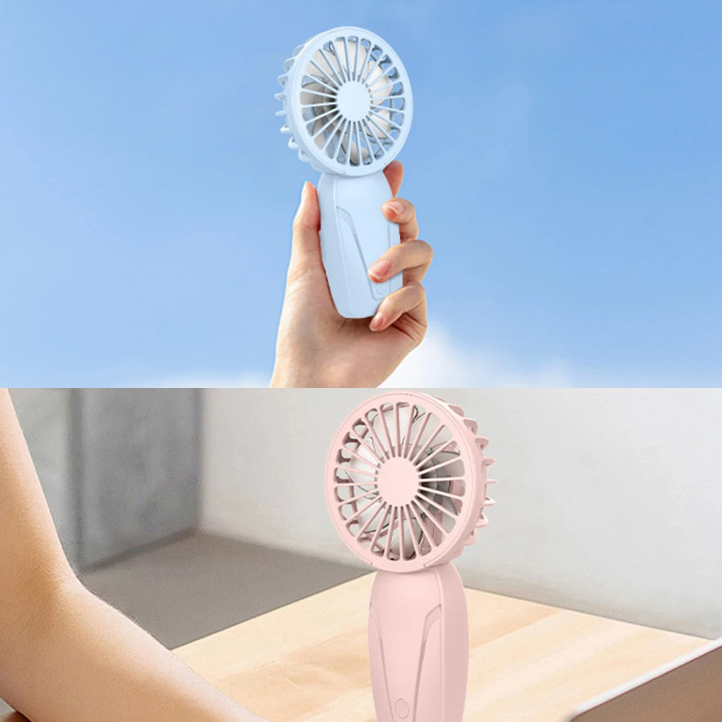 Noise Free Rechargeable Mini Fan For Silent Cooling Experience Lightweight Portable Fan,