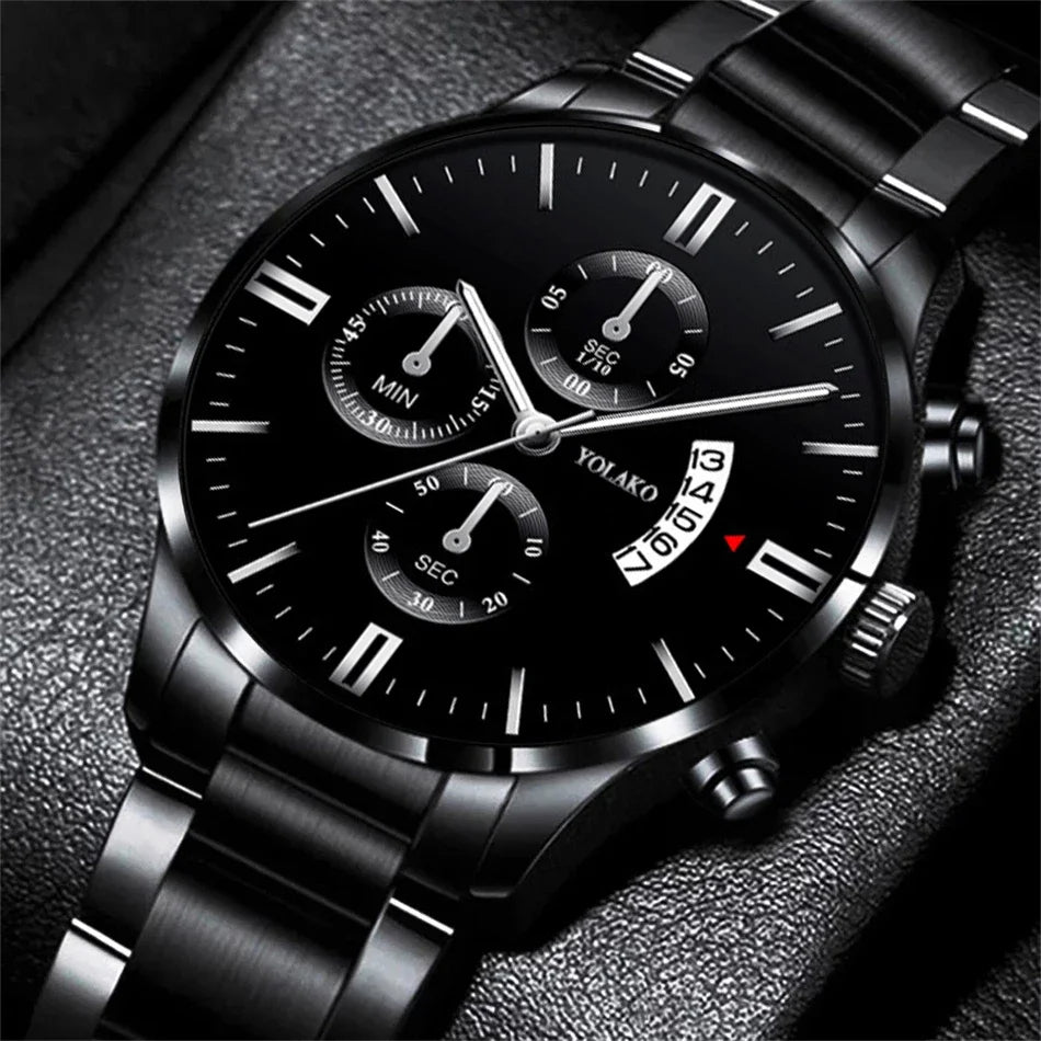 New Business Casual Watch Часы Мужские Luxury Fashion Watches Men Stainless Steel Quartz Wrist Watch for Man Relojes Para Hombre